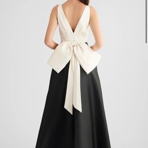 Sachin + Babi Black and White Wedding Dress